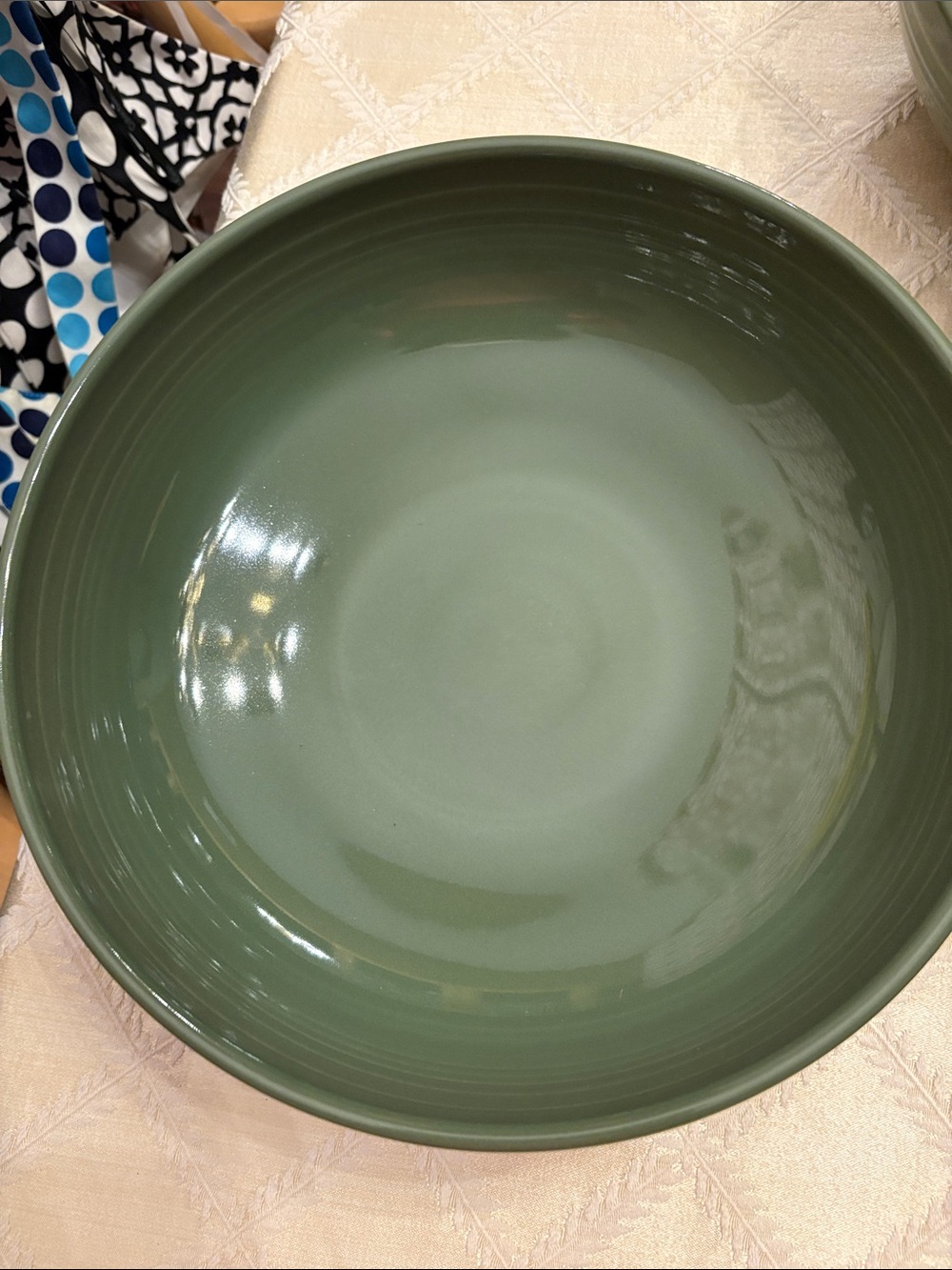 Retired Sage Green Fiestaware X-Large bistro Bowl 96 ounces